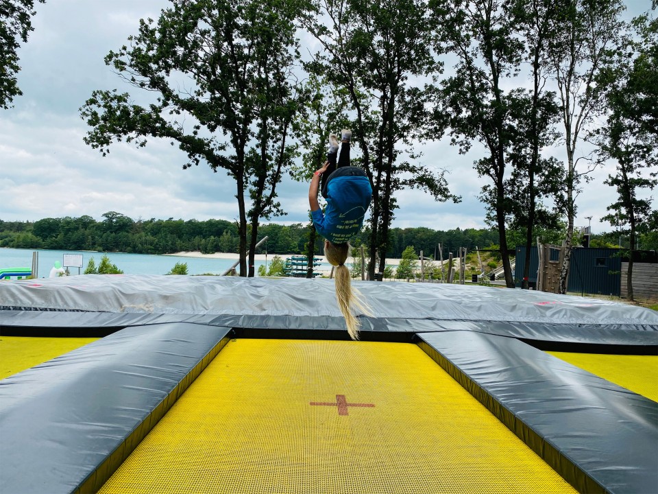 Trampolines met Bigairbag Trampolines met Bigairbag